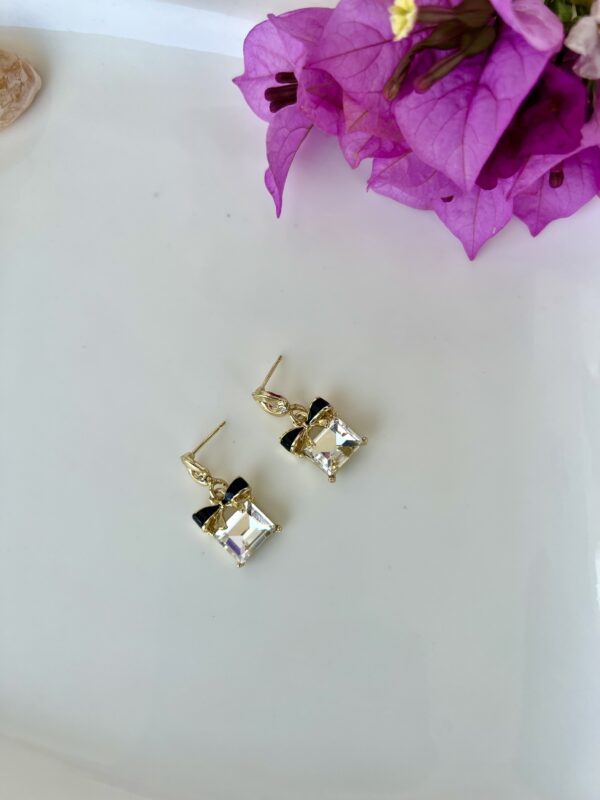 Noir Bow Earrings