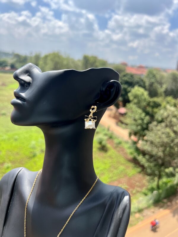 Noir Bow Earrings