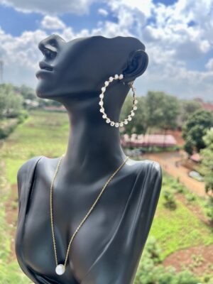 Pearl Halo Hoops
