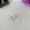 Crystal Cross Pearl Drops