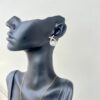 Crystal Cross Pearl Drops