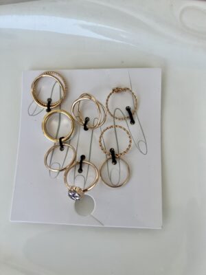 Luxe Crystal Ring Set