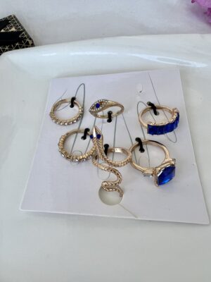 Statement Gemstone Ring Set