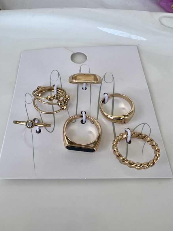 Geometric Chic Ring Set