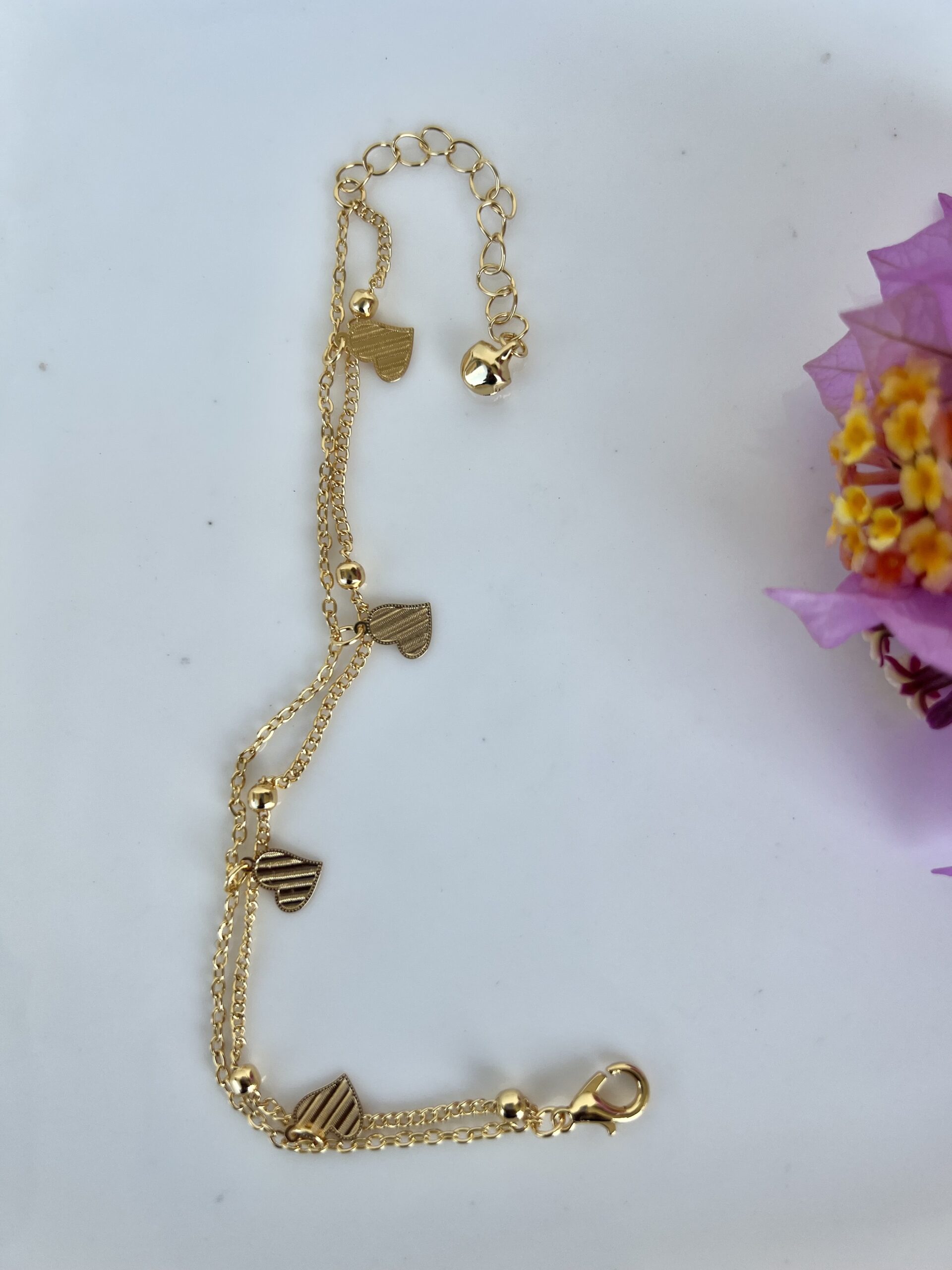 Hearts Entwined Charm Bracelet