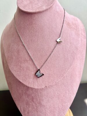 Flutter Duo Butterfly Necklace