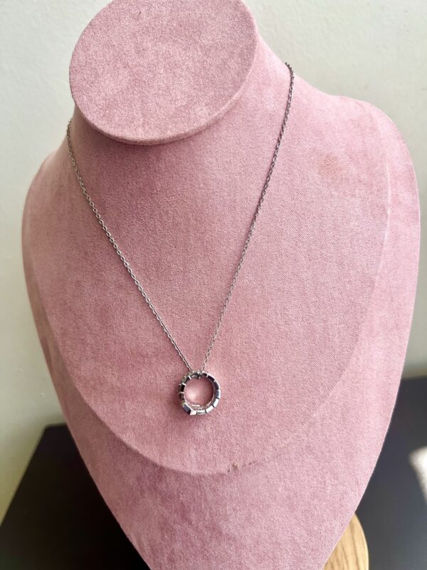 Serpent Circle Pendant Necklace
