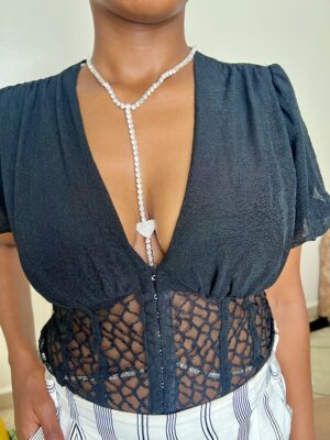 Crystal Heart Body Chain