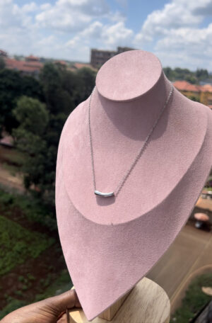 Silver Drop Pendant Necklace