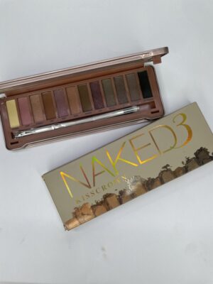 Naked 3 Urban Decay Eyeshadow Palette featuring a collection of soft, romantic rose-hued shades for beautiful, everyday eye looks