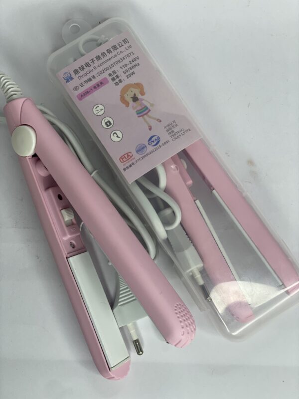 Mini Flat Iron designed for travel and on-the-go styling, perfect for smooth, frizz-free hair with a compact design.