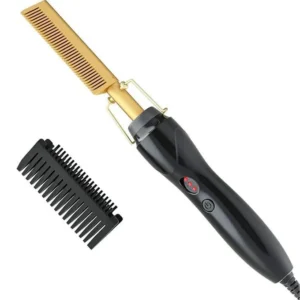 Hot Comb for straightening and styling hair, designed to deliver smooth, sleek, and frizz-free results with adjustable heat settings